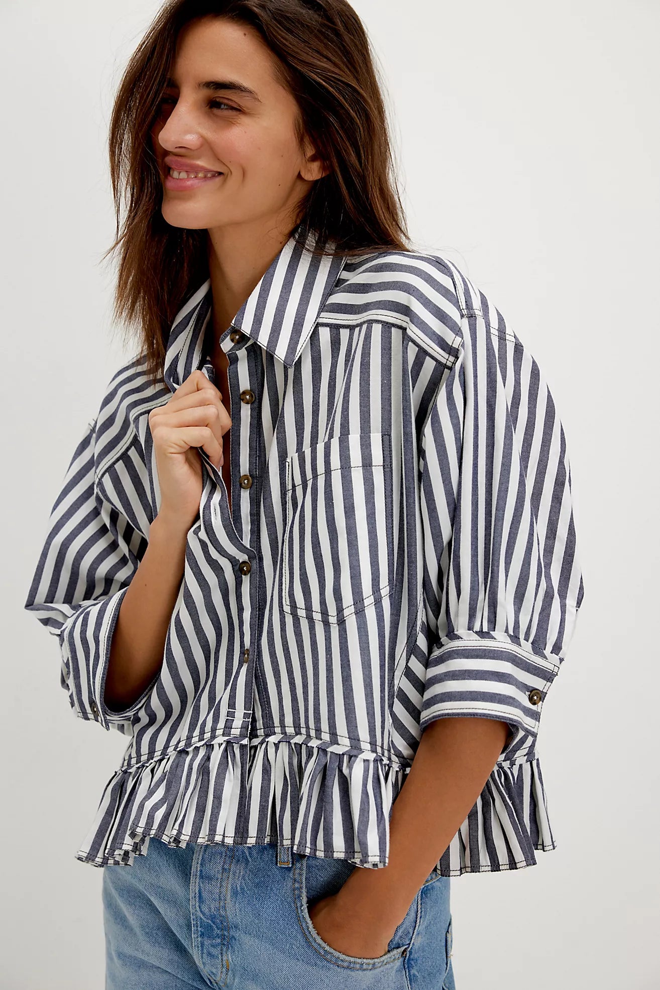 Free People: We The Free Bailey Stripe Shirt