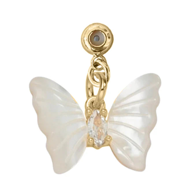 Kinsey Designs: Butterfly Pearl Charm