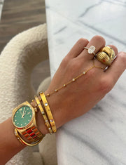 Chansuttpearls: Diamond Hand Chain