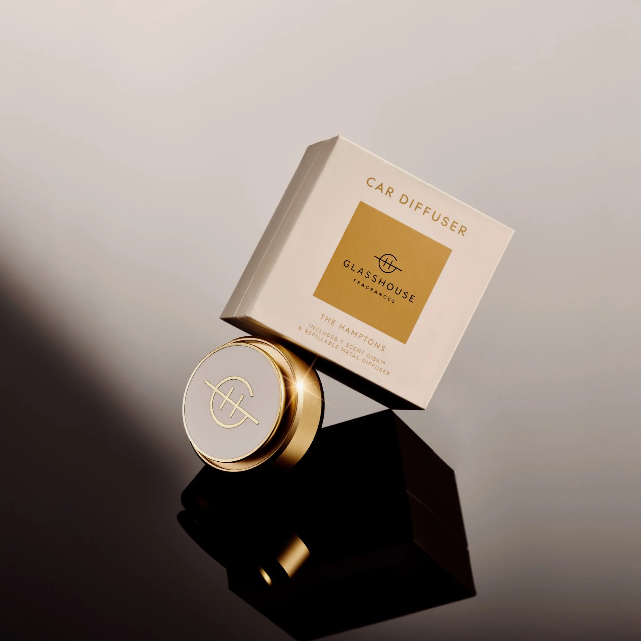 Glasshouse Fragrances: Gold Car Diffuser Set