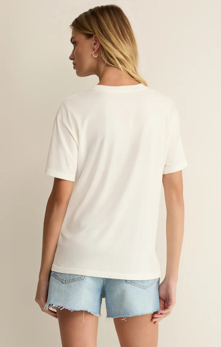 Z Supply: USA Boyfriend Tee in Sea Salt