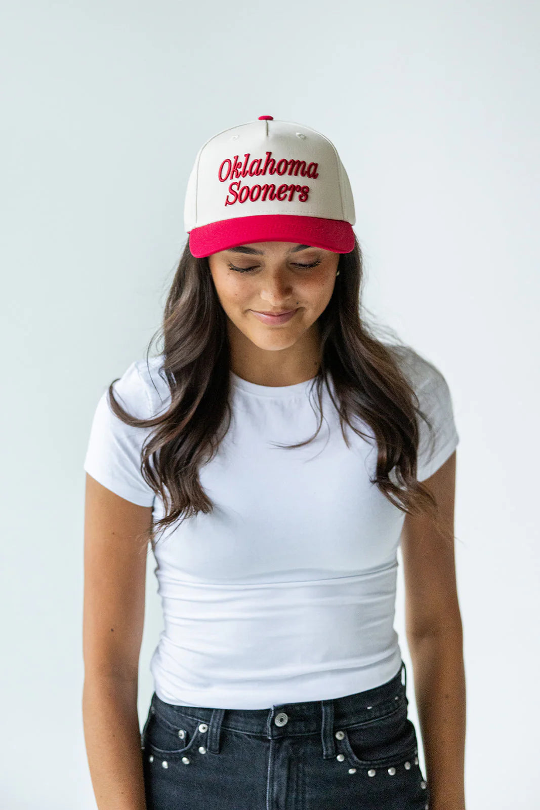 Oklahoma 3D Script Canvas Trucker Hat
