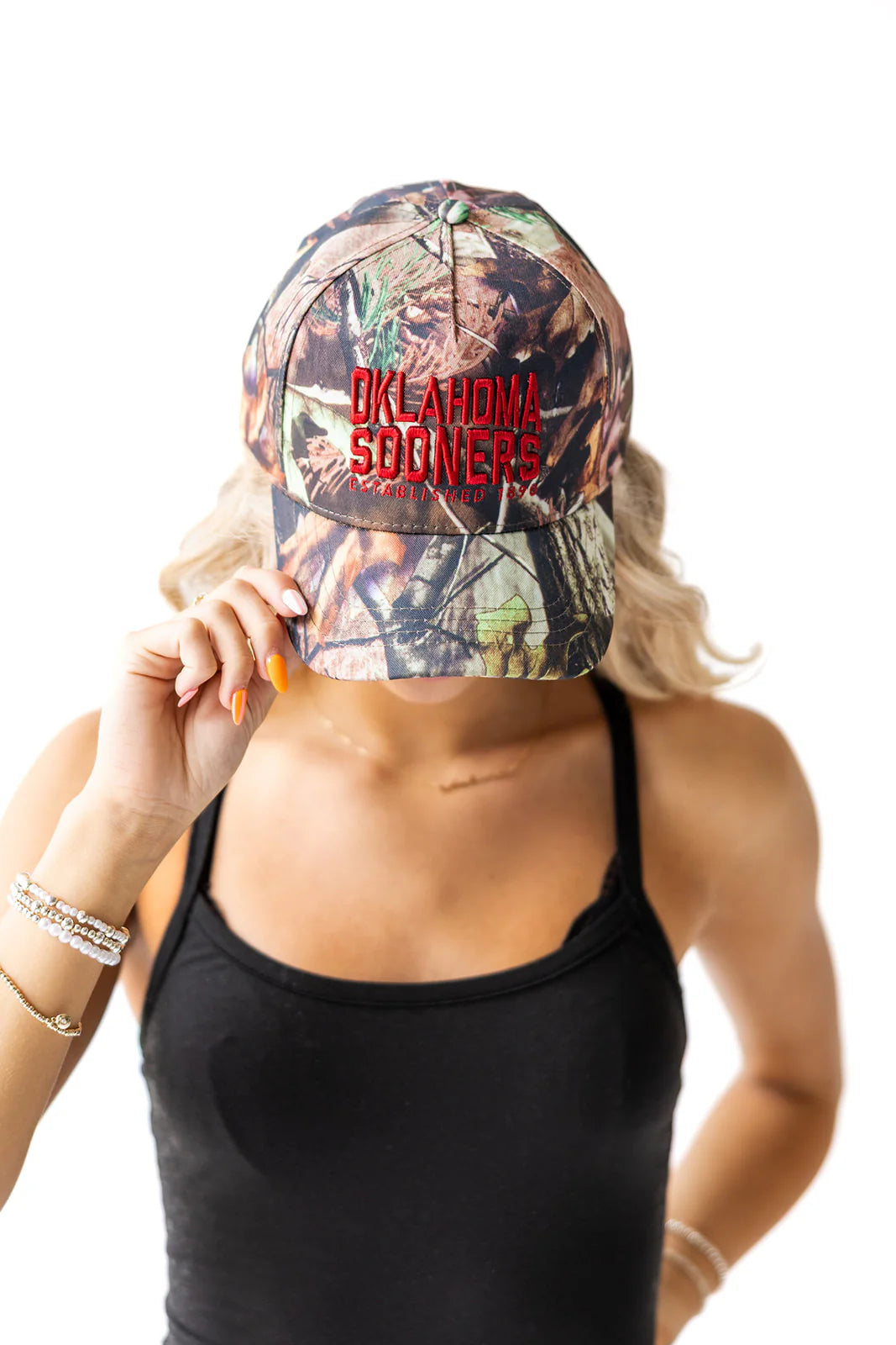 Oklahoma Brando Canvas Trucker Hat in Camo