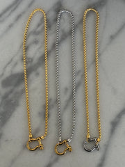 Chansuttpearls: Locket Necklace in Gold & Silver