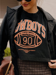 LivyLu: OSU Cowboys Campus Classic Smoke Cropped Tee
