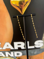 Chansuttpearls: Dainty Chain Earrings