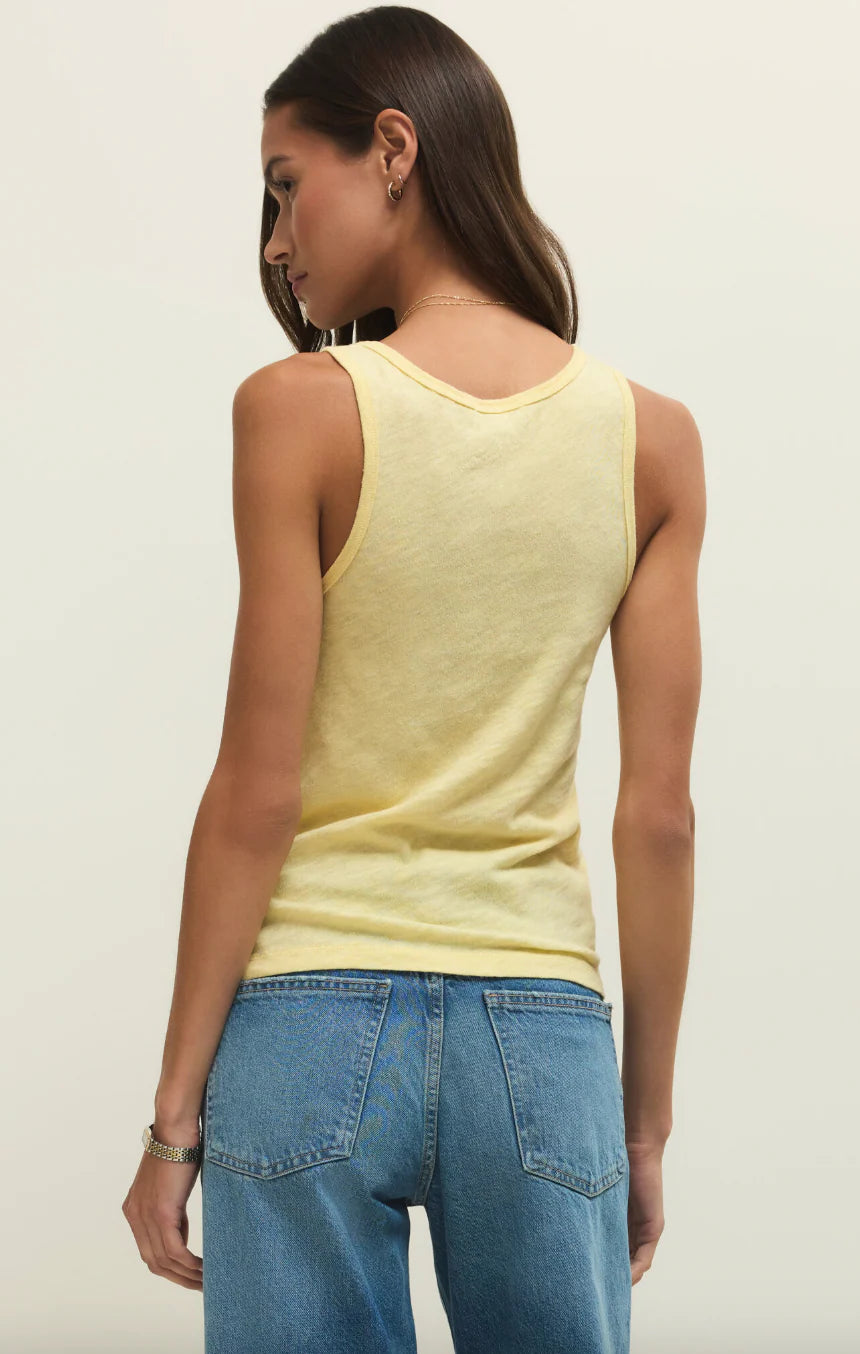 Z Supply: Classic Slub Scoop Tank in Sunnyside