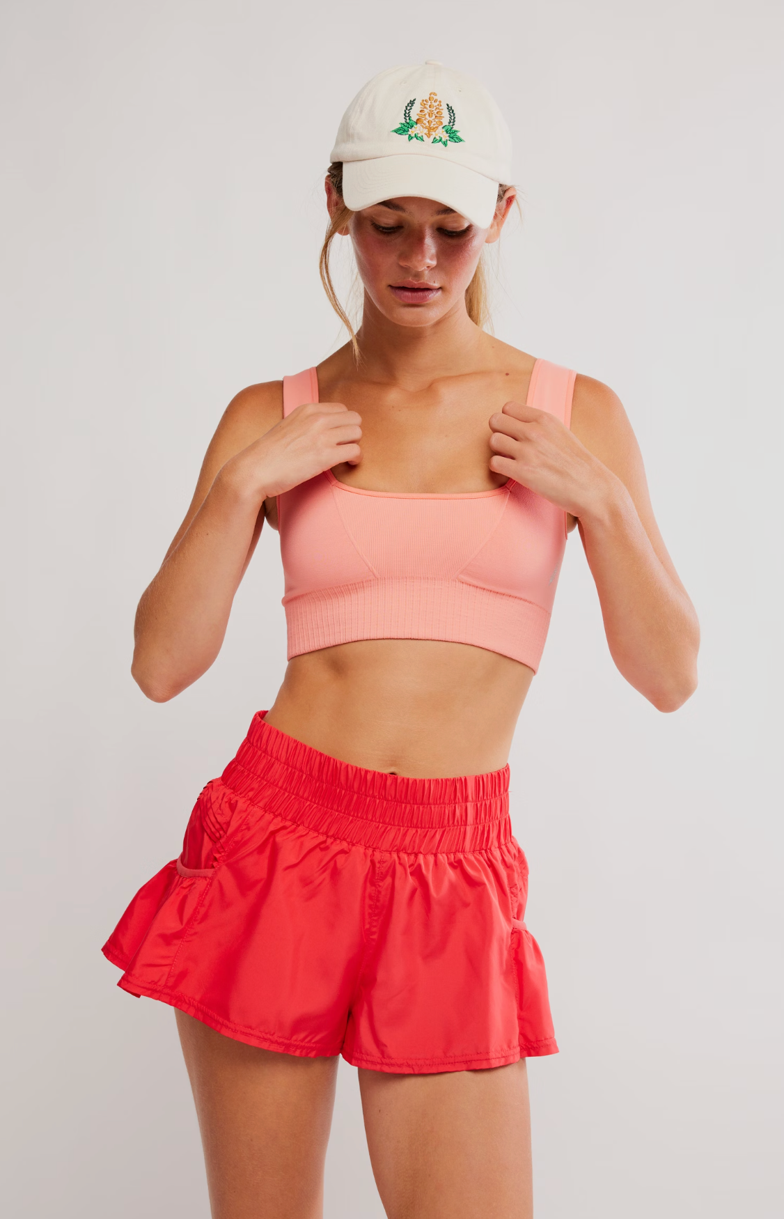 Free People Movement: Get Your Flirt On Short in Grapefruit