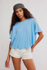 Free People Movement: Elsie Swing Tee in Blissful Blue