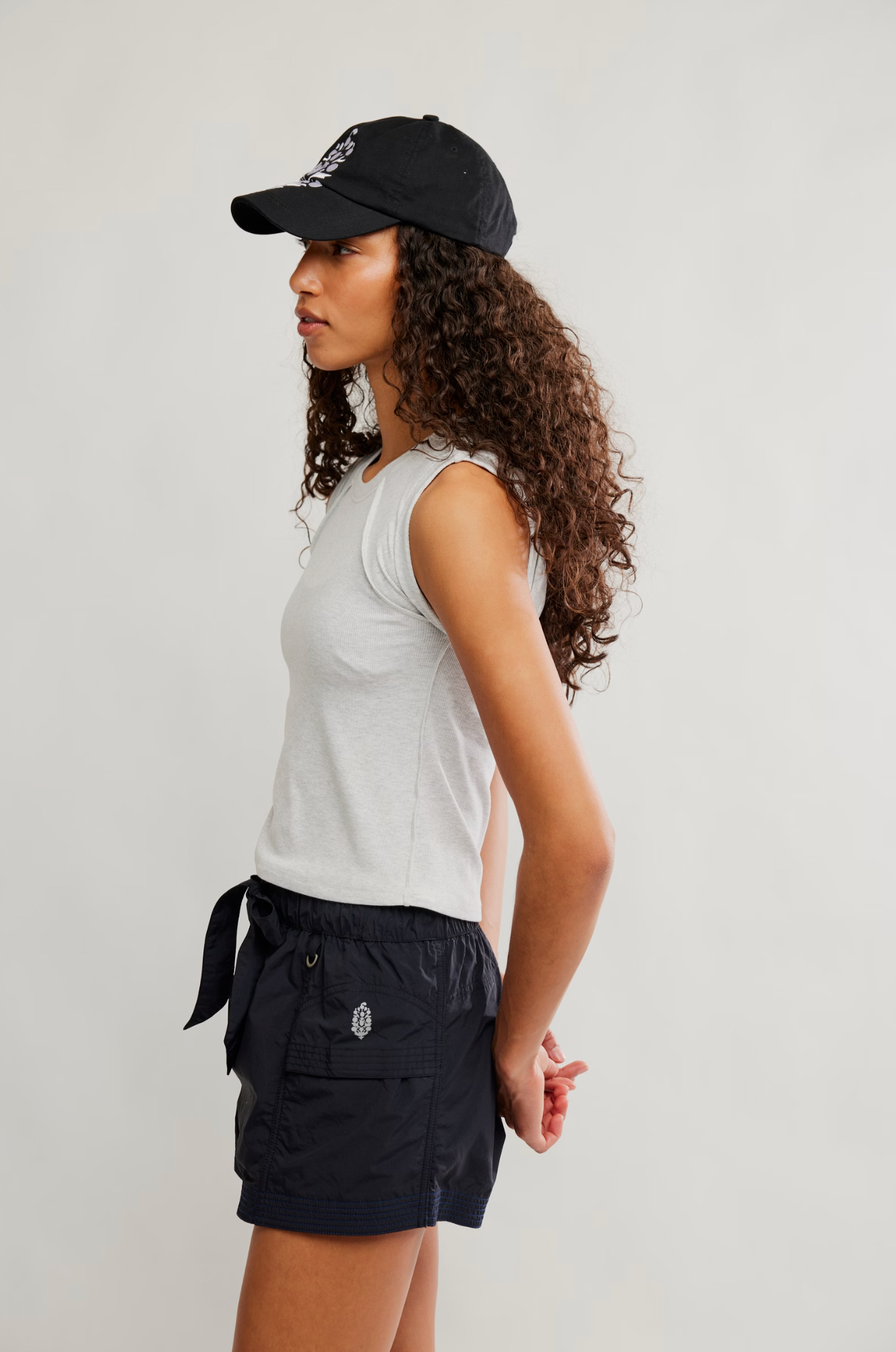 Free People Movement: Love My Twist Muscle in White Heather Grey