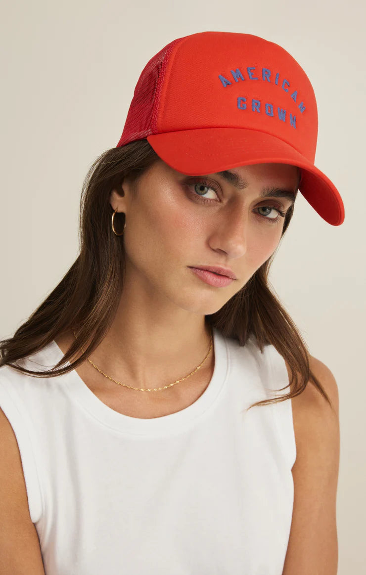 Z Supply: Trucker Hat "American Grown" in Red
