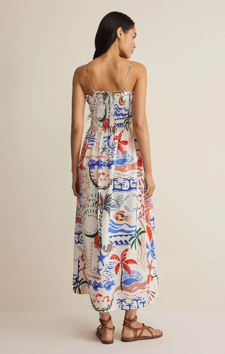 Z Supply: Cornelia Gateway Midi Dress in Multi