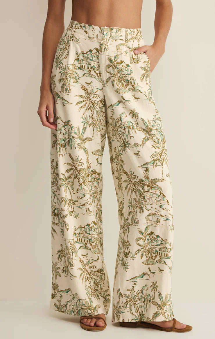 Z Supply: Overlook Tiki Tide Linen Pant