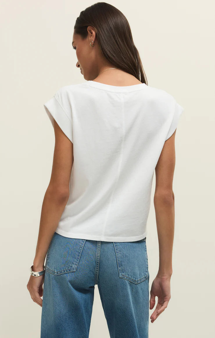 Z Supply: Camino Jersey Top in White