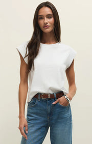 Z Supply: Camino Jersey Top in White