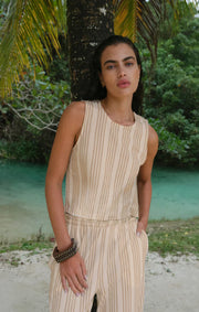 Z Supply: Sloan Knit Striped Top in Cloud