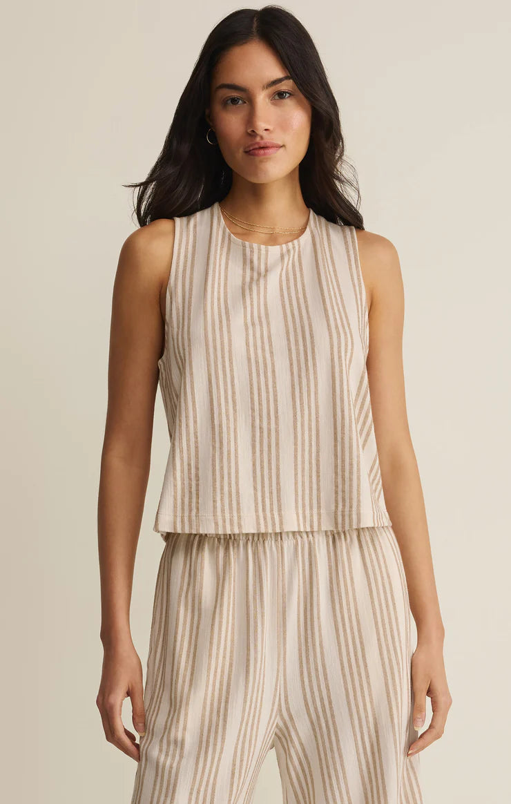 Z Supply: Sloan Knit Striped Top in Cloud