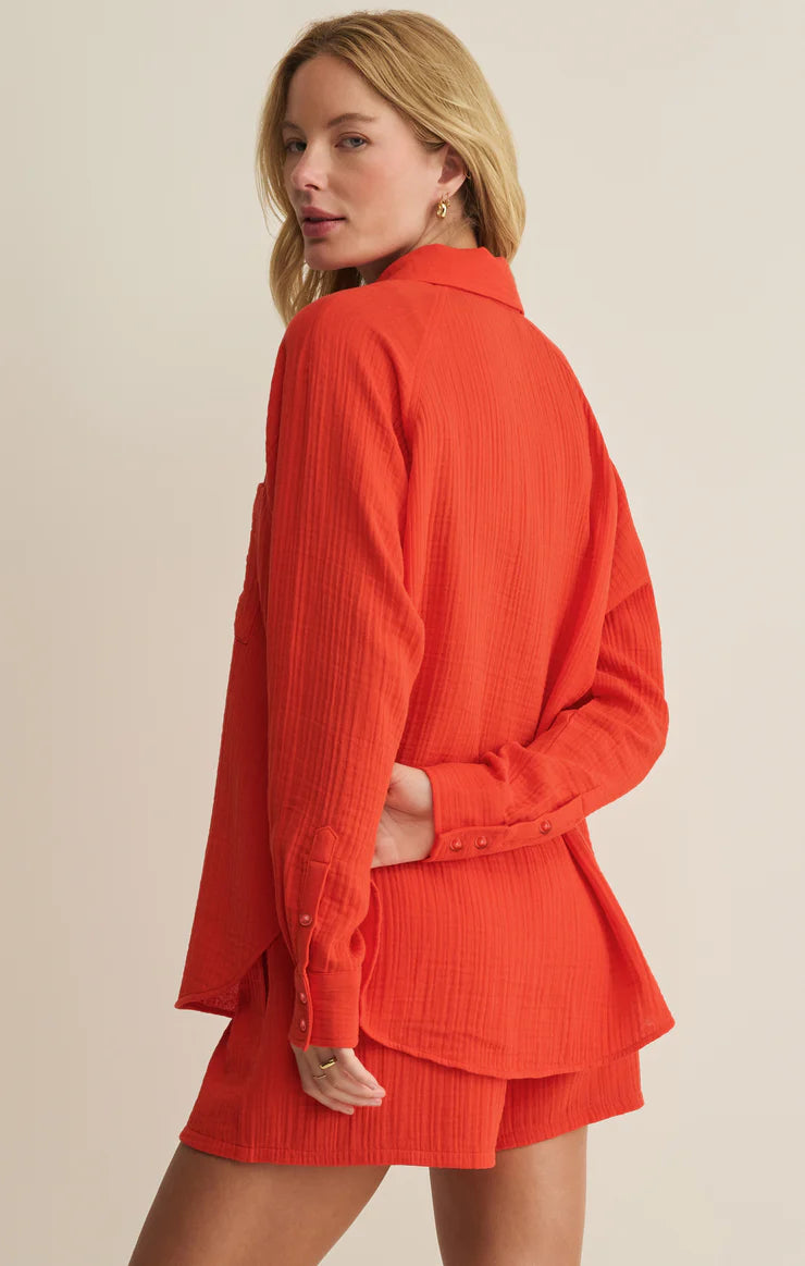 Z Supply: The Perfect Airy Top in Lychee