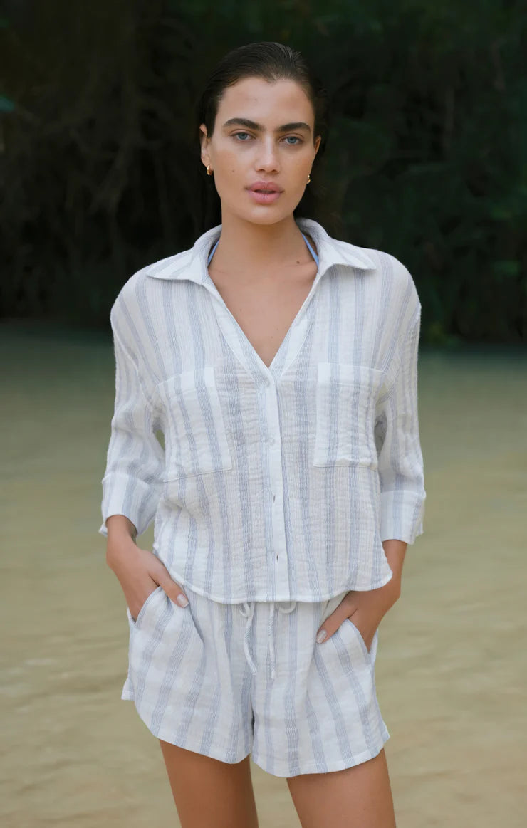 Z Supply: Helena Striped Shirt in Sea Salt