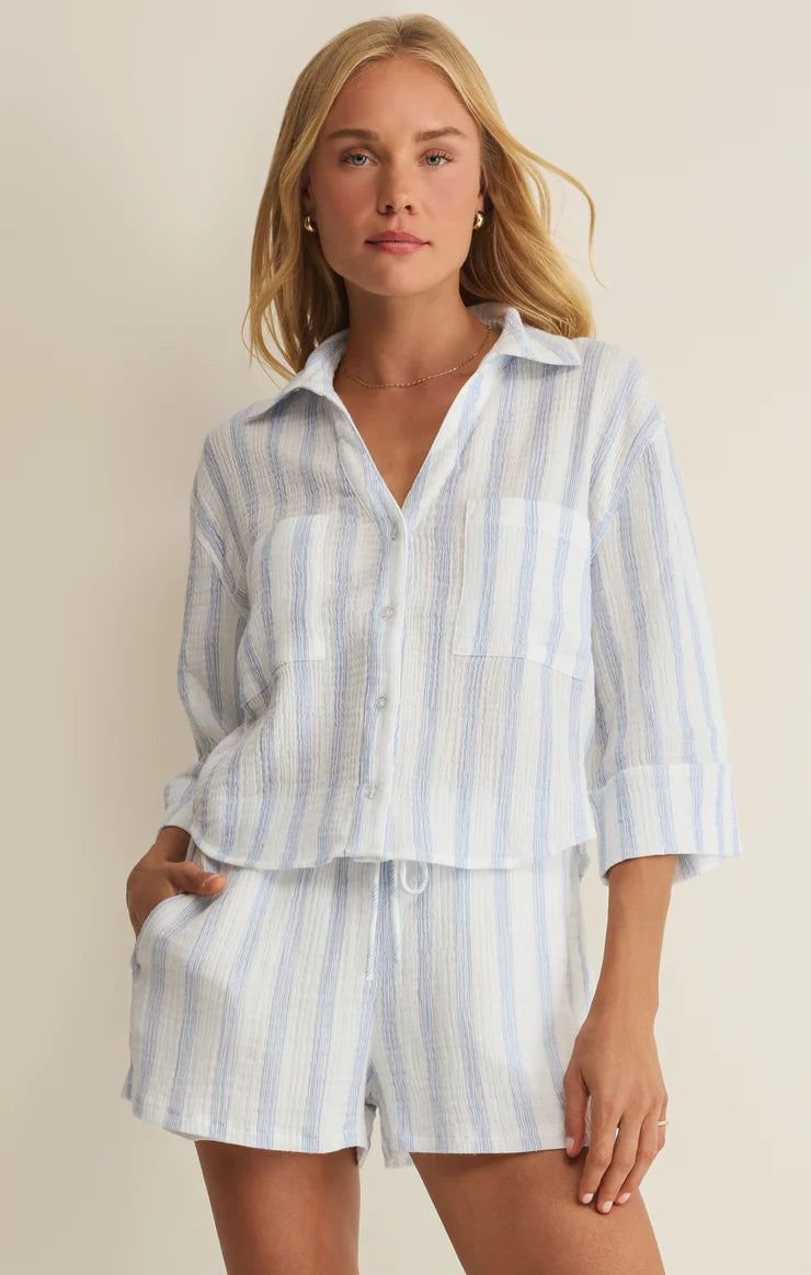 Z Supply: Helena Striped Shirt in Sea Salt