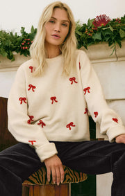 Z Supply: Tie Ribbon Sweater in Warm White