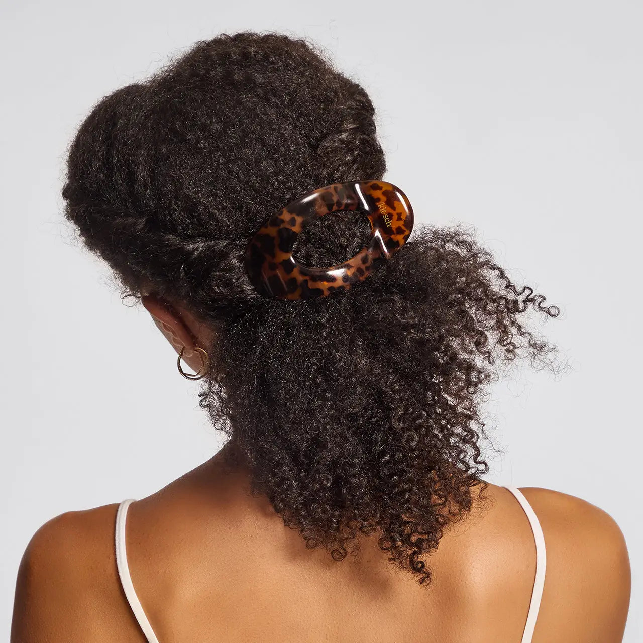 Kitsch: Small Plastic Flat Cloud Clip in Tort