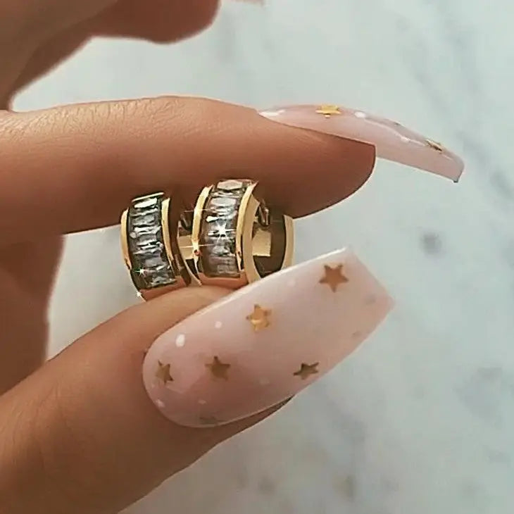 Icy Mini Hoop Earrings