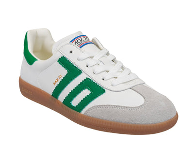 Back 70 Jogger M in White Camel Green Sneakers