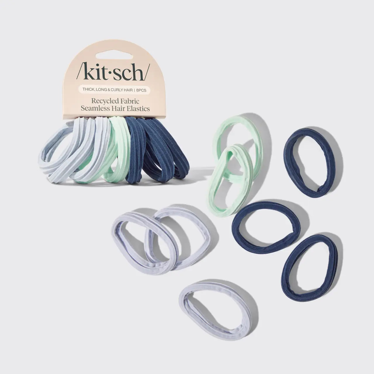 Kitsch: Seamless Hair Elastics 8pc in Garden Bouquet