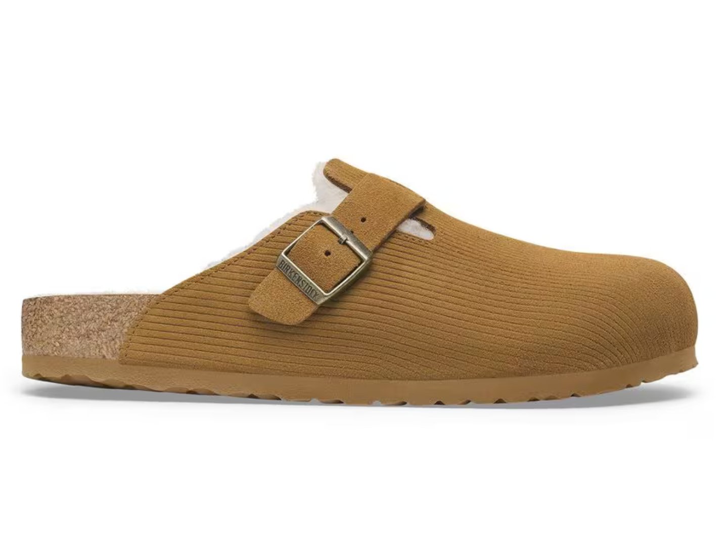 Birkenstock: Boston Corduroy Teddy Sheerling in Corduroy Cork Brown - J. Cole ShoesBIRKENSTOCKBirkenstock: Boston Corduroy Teddy Sheerling in Corduroy Cork Brown