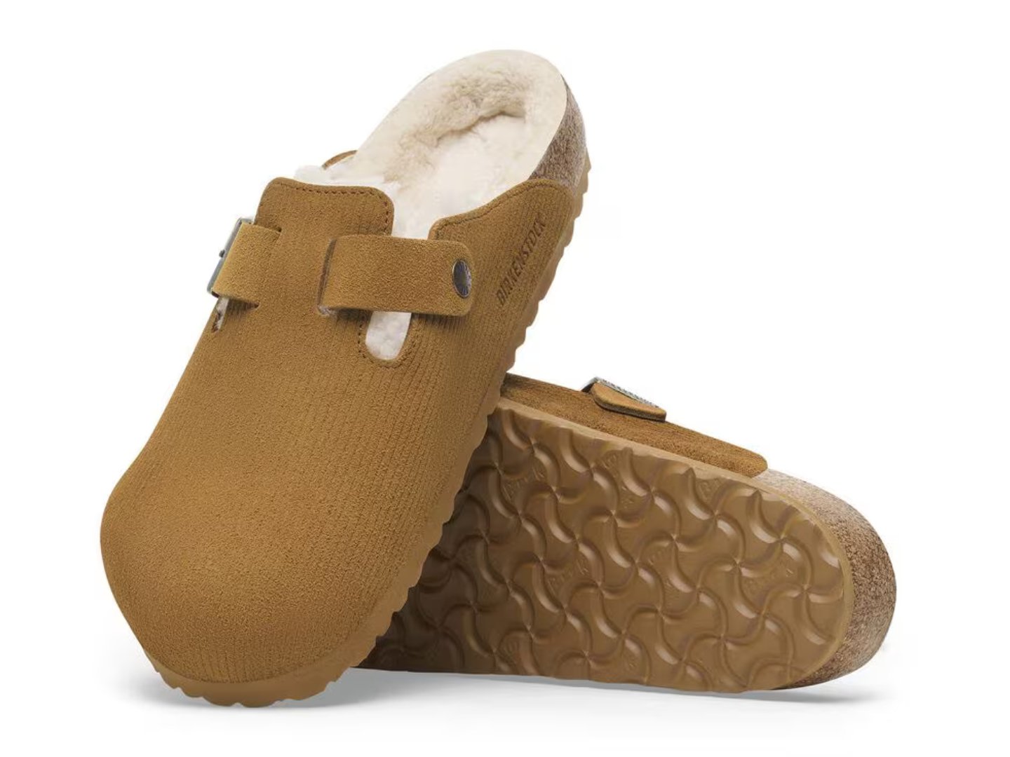 Birkenstock: Boston Corduroy Teddy Sheerling in Corduroy Cork Brown - J. Cole ShoesBIRKENSTOCKBirkenstock: Boston Corduroy Teddy Sheerling in Corduroy Cork Brown