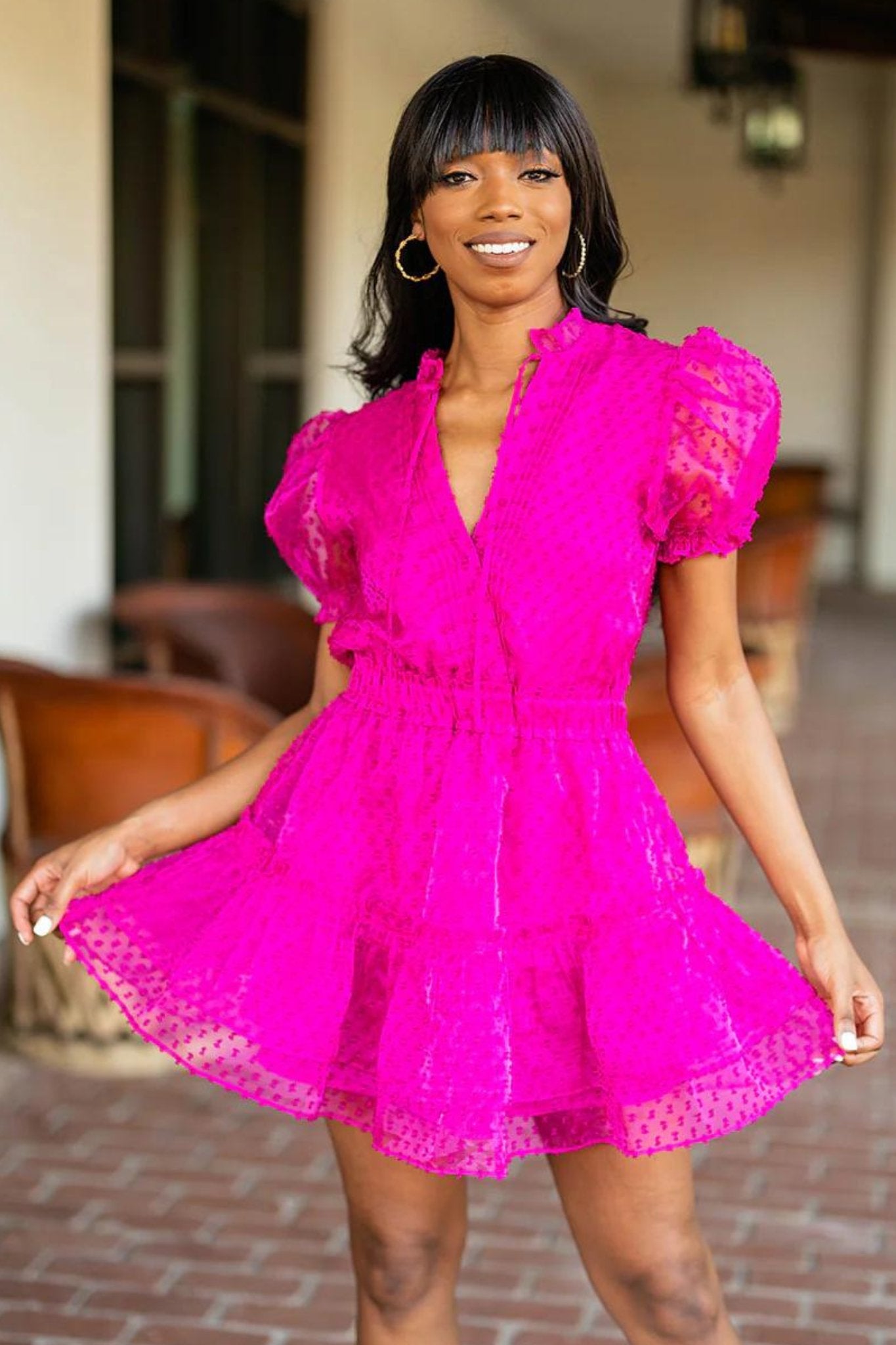 Buddy Love: Clementine Dottie Dress in Pink - J. Cole ShoesBuddy LoveBuddy Love: Clementine Dottie Dress in Pink