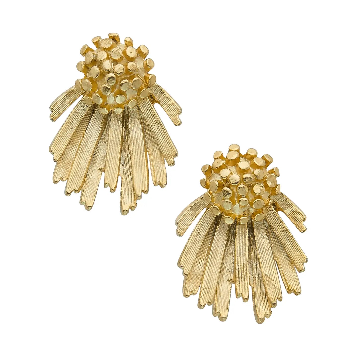 Susan Shaw: Gold Cluster/Fan Studs