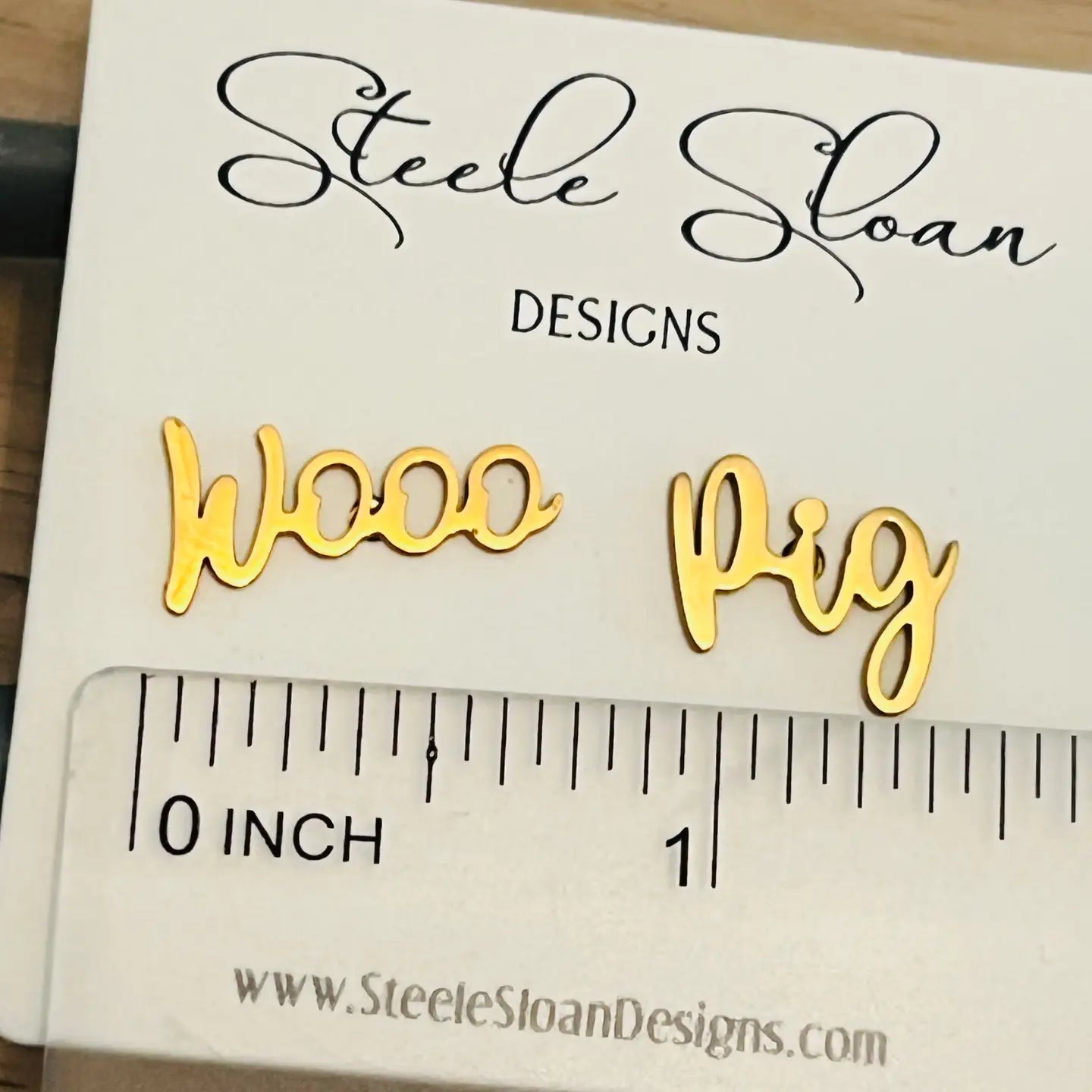 Steele Sloan: Wooo Pig! Arkansas Gameday Earrings