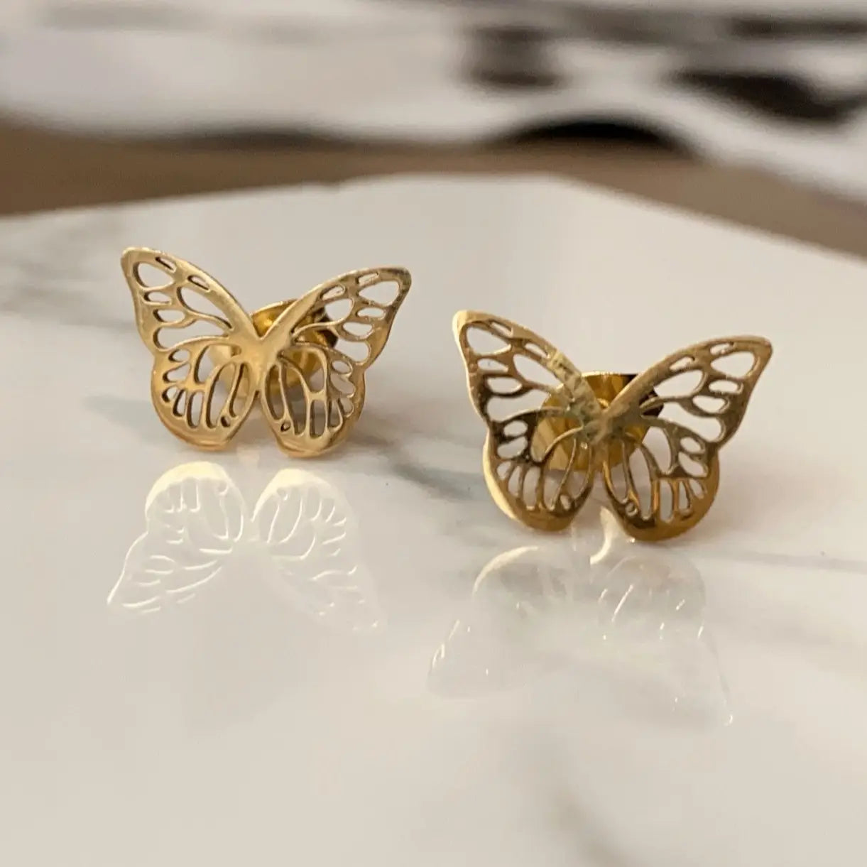 Juno Butterfly Stud Earrings