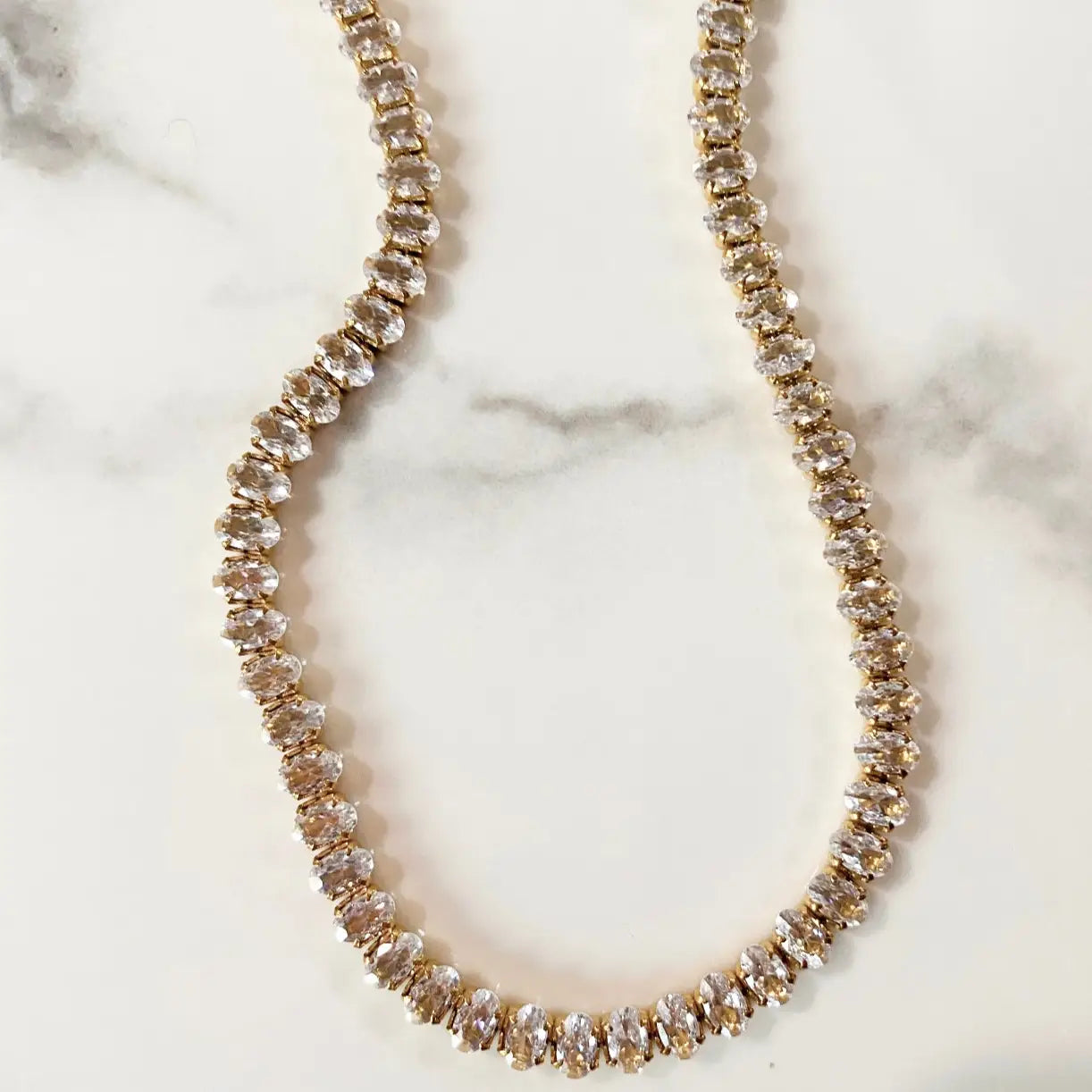 Heirloom Crystal Tennis Necklace