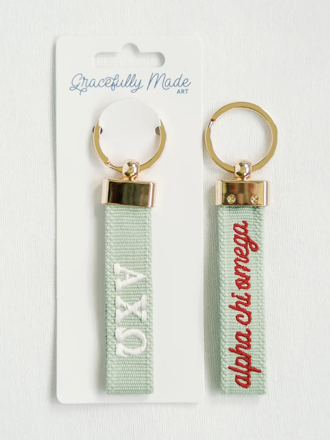Gracefully Made Art: Embroidered Key Chain