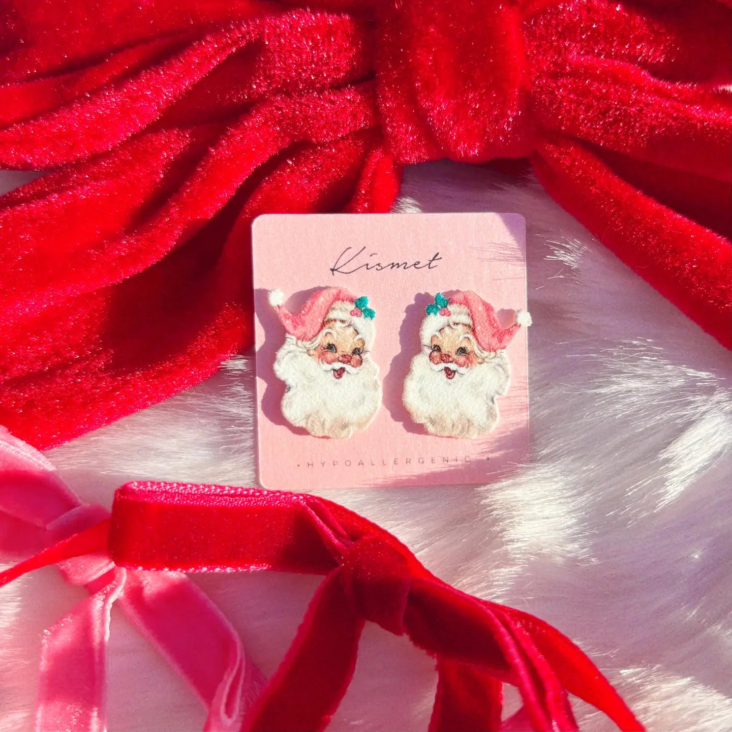 Kismet: Vintage Santa Studs