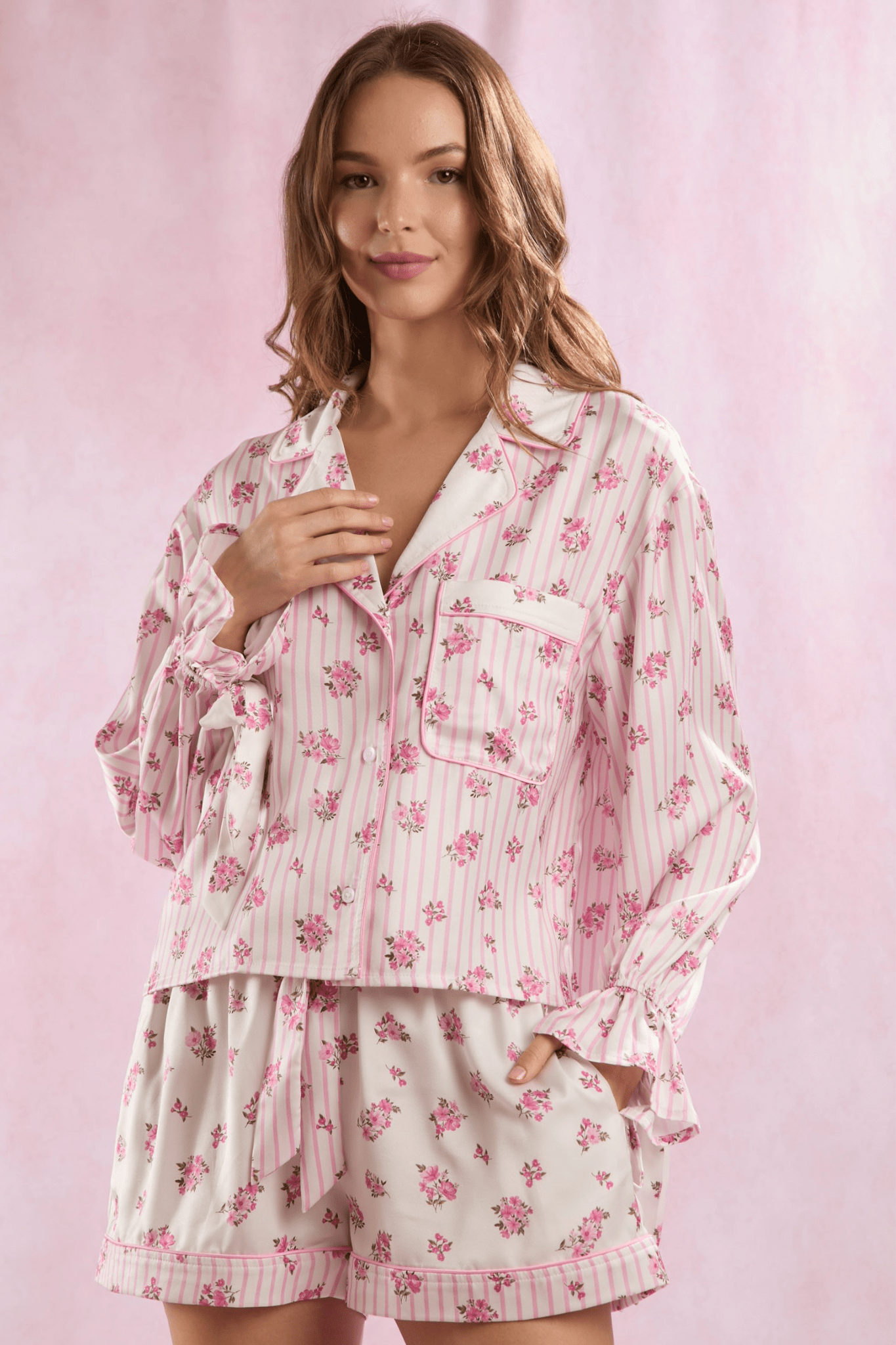 Callie Pink PJs - J. Cole ShoesPEACH LOVE CALIFORNIACallie Pink PJs