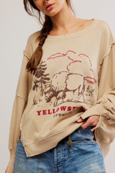 Camden Pullover Yellowstone : Free People - J. Cole ShoesFREE PEOPLECamden Pullover Yellowstone : Free People