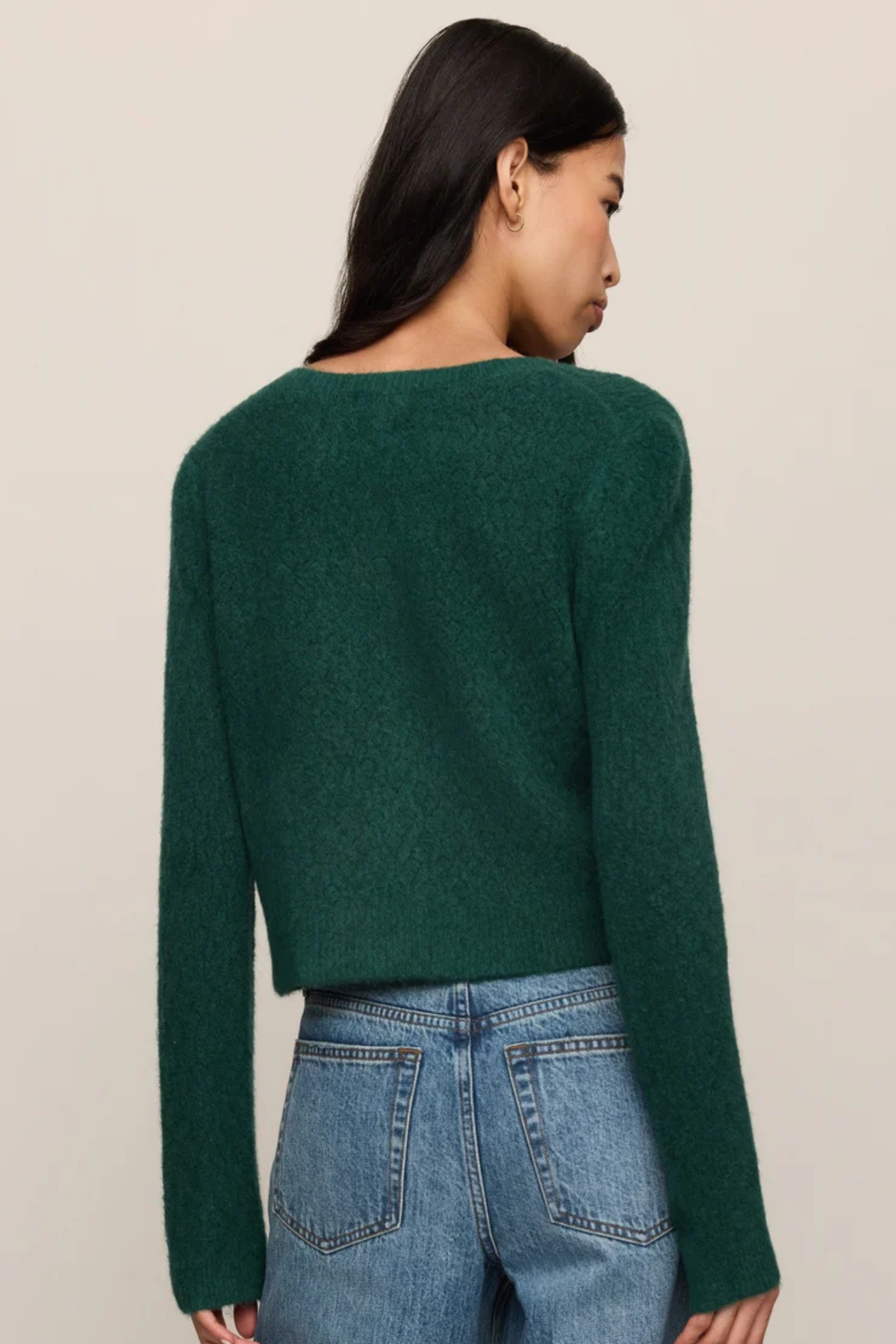 green sweater cardigan at jcole shoes Tulsa