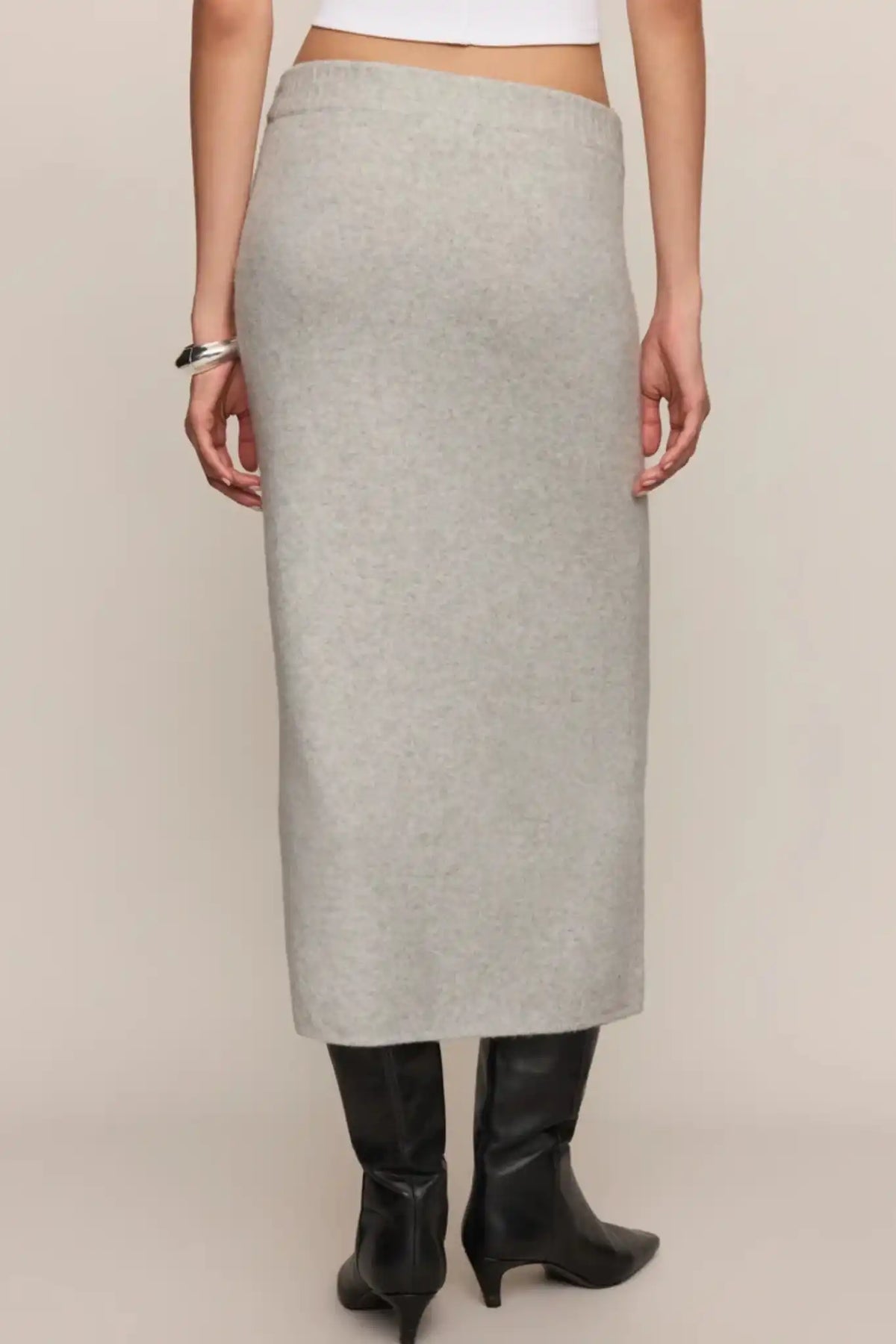 Z Supply Women's Cozy Moment Skirt Feather Grey