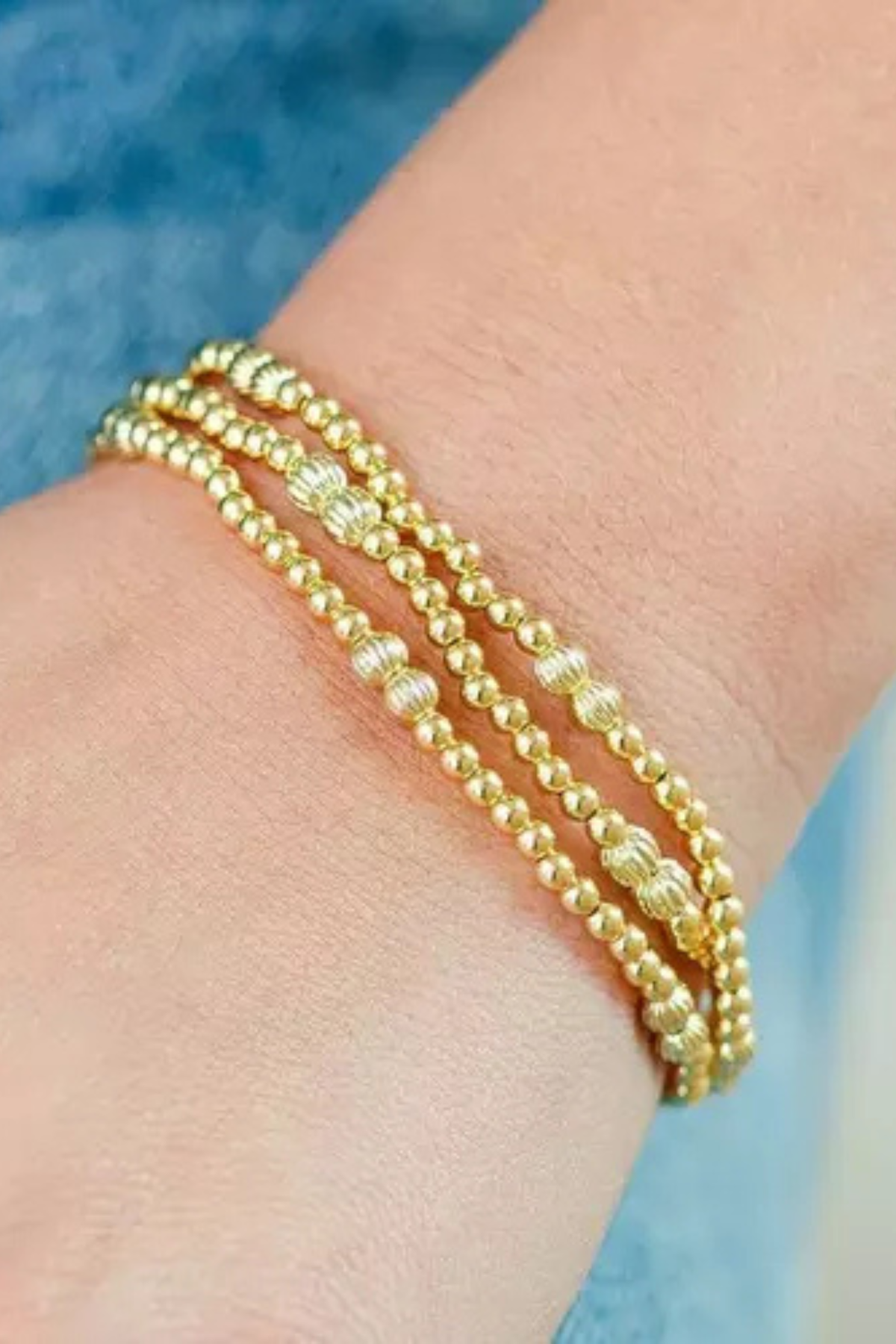 Spendid Iris Classic Beaded Stretch Bracelet in 4mm