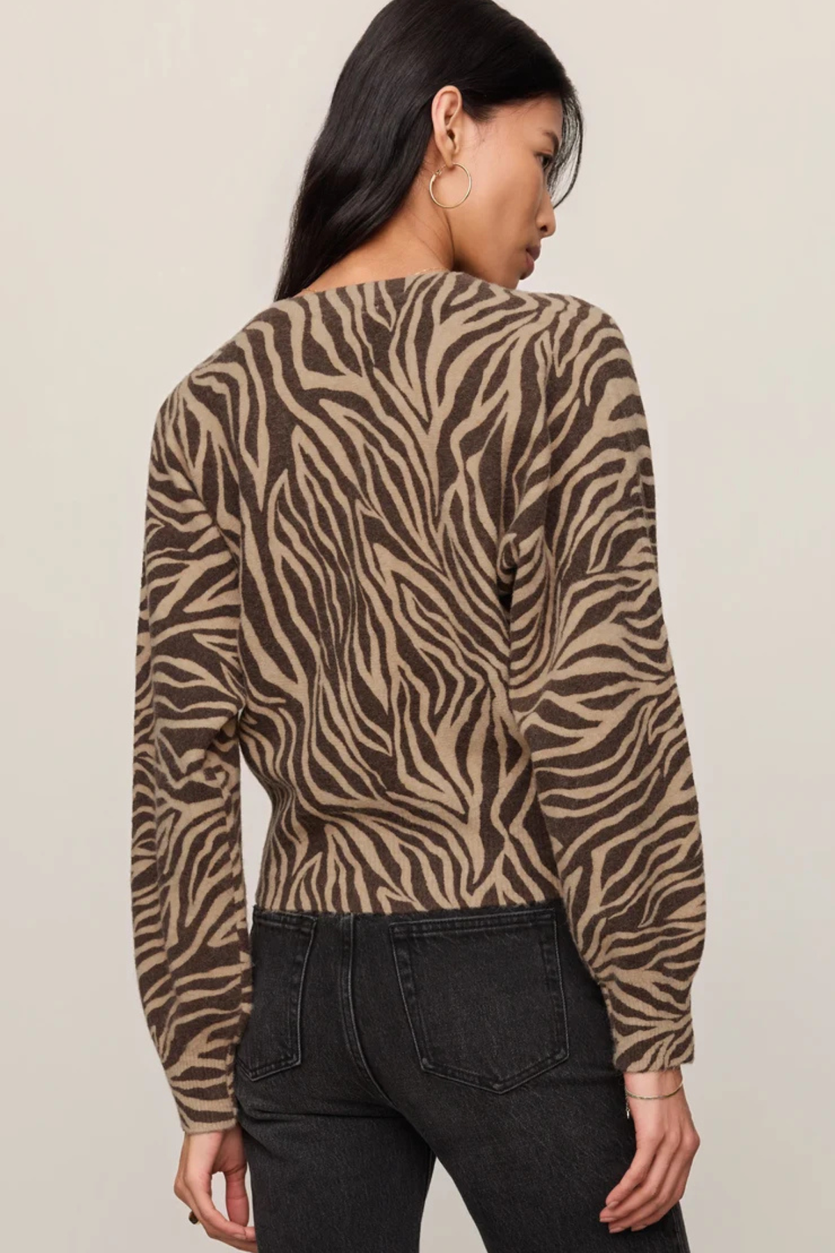 zebra cardigan at jcole shoes tulsa