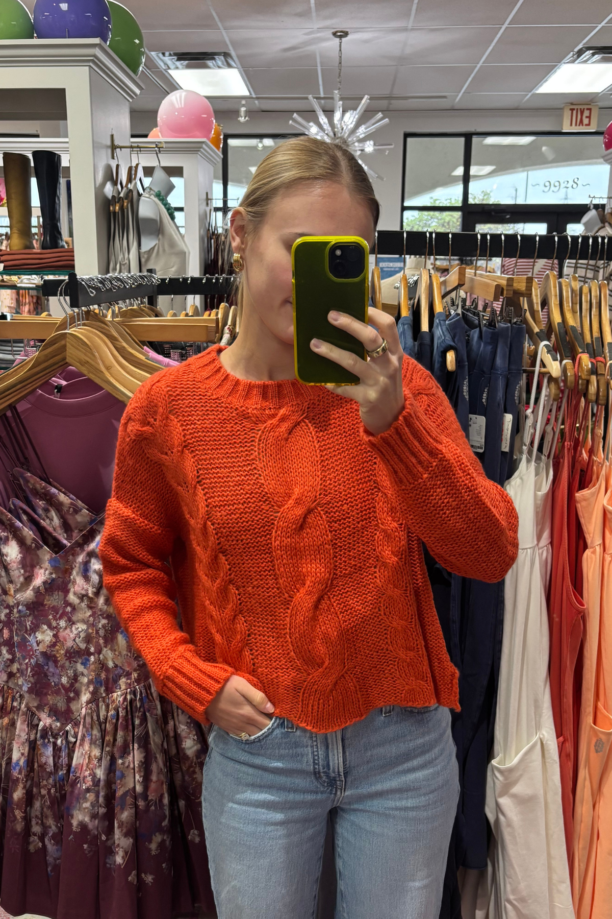orange wooden ships sweater at jcole shoes tulsa