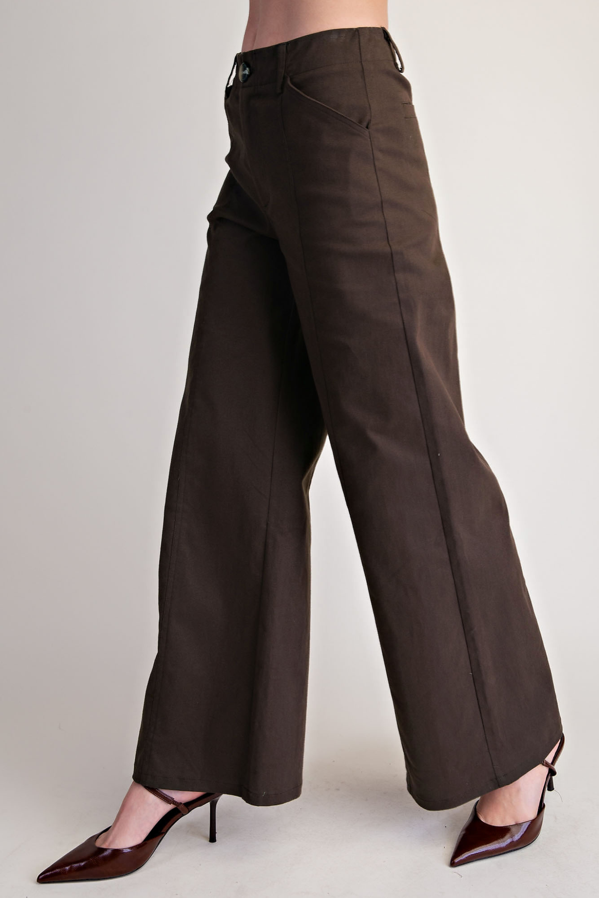 brown wide leg pants at jcole shoes tulsa