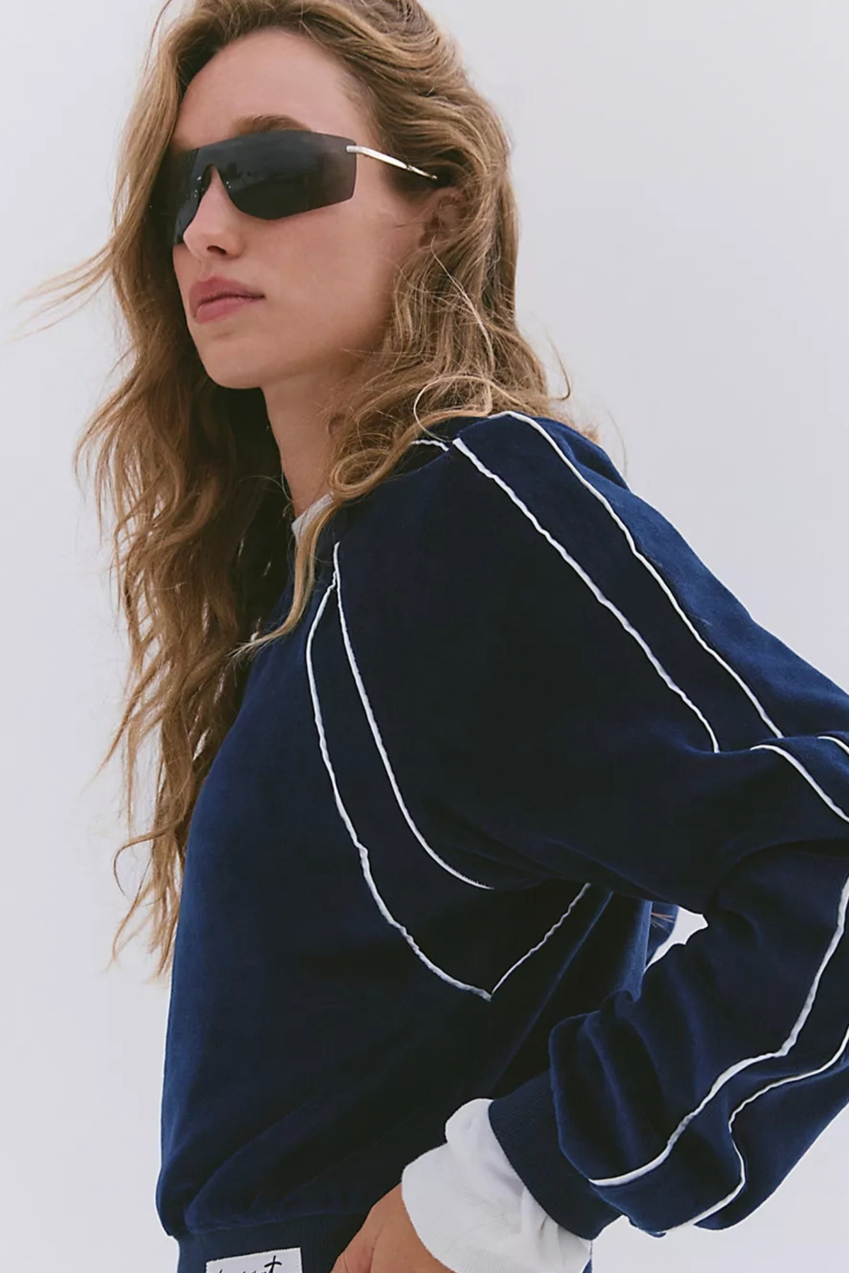 navy free people movement sweatshirt at jcole shoes tulsa