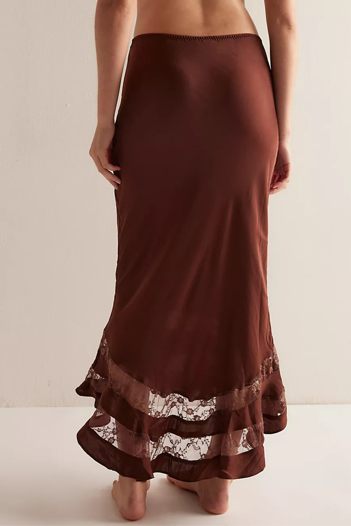 brown satin maxi skirt free people at jcole shoes tulsa