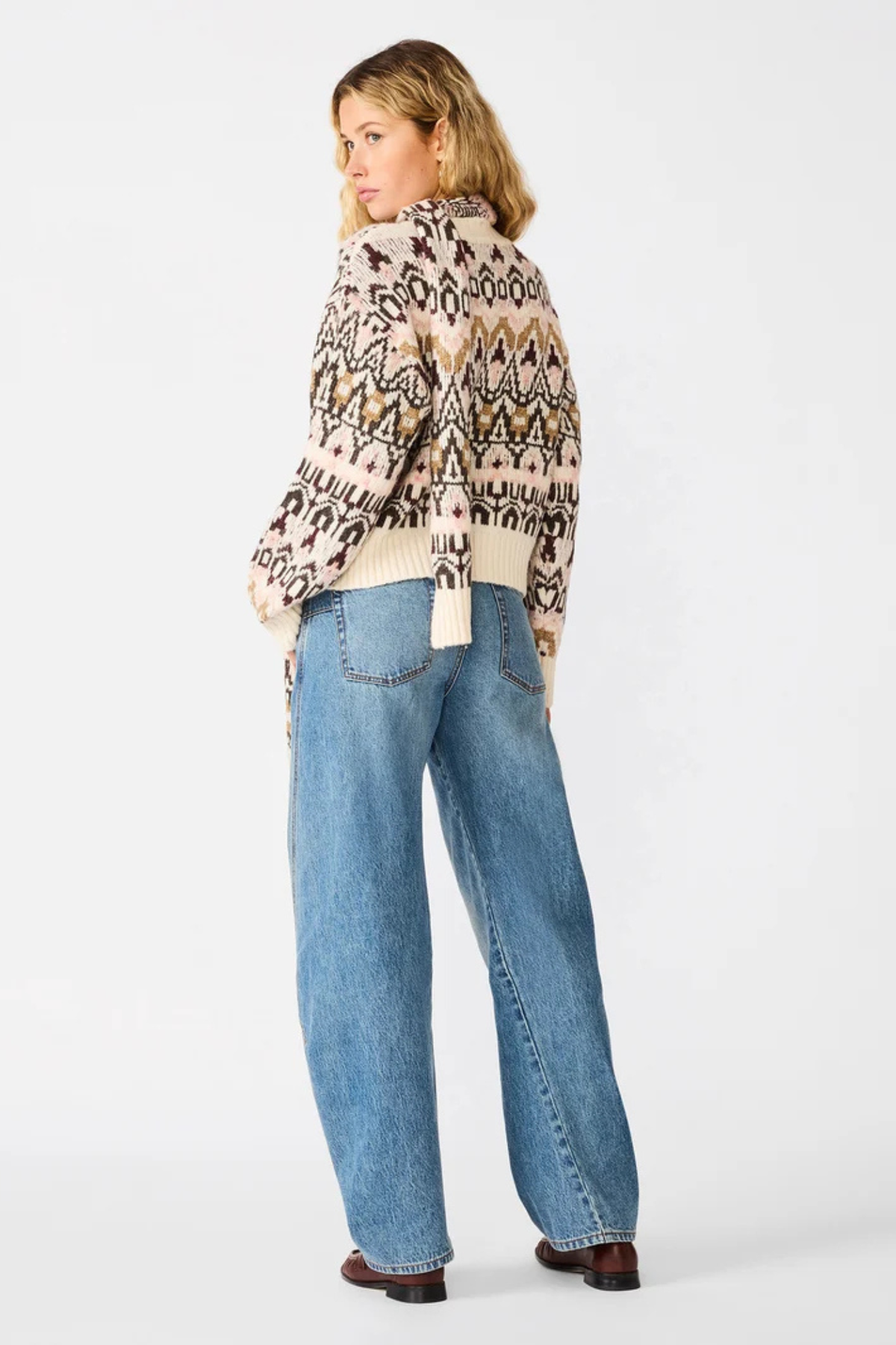 sweater with scarf at jcole shoes tulsa