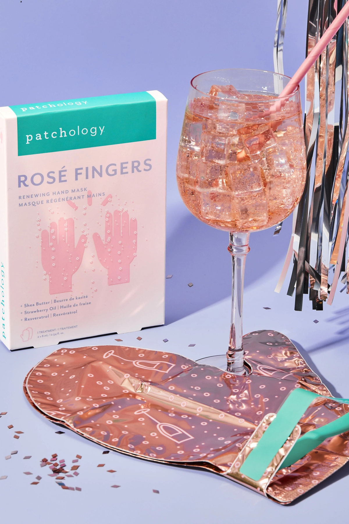Patchology Rosé Fingers Hand Mask